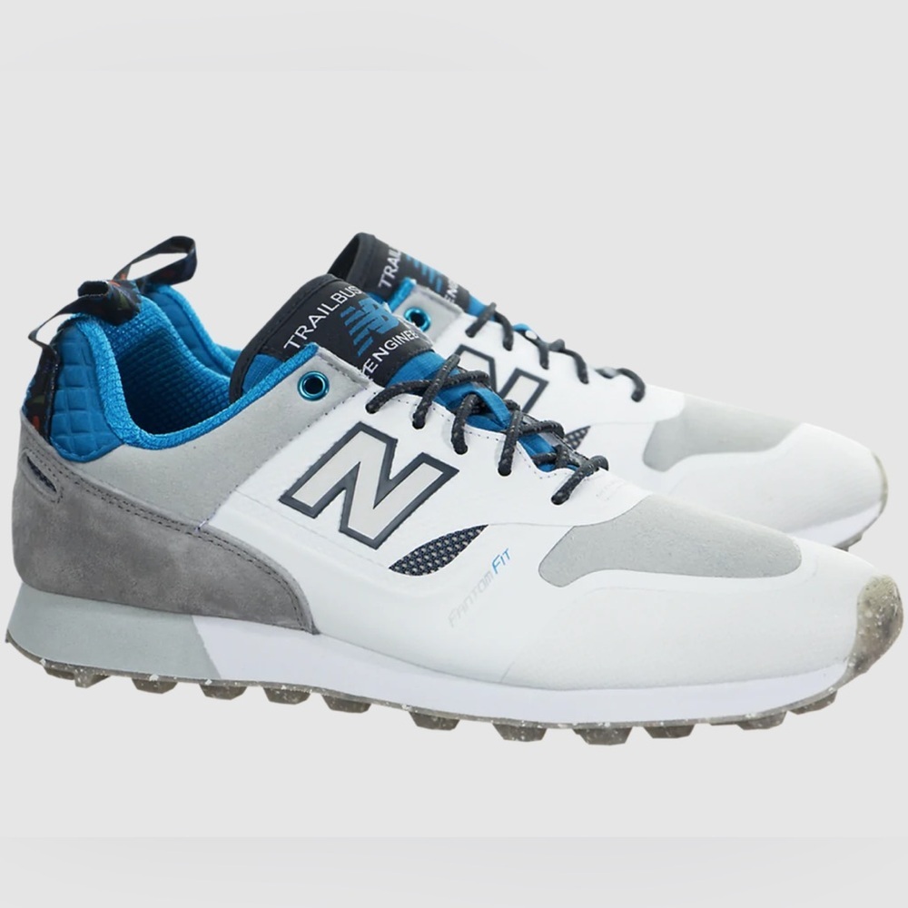 New Balance Trail Buster Walking Shoes Mens 12 Gray White Fantom Fit Sneakers